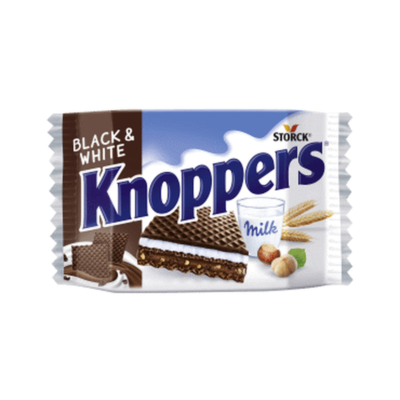 Šok.batoon Black&White KNOPPERS 25g