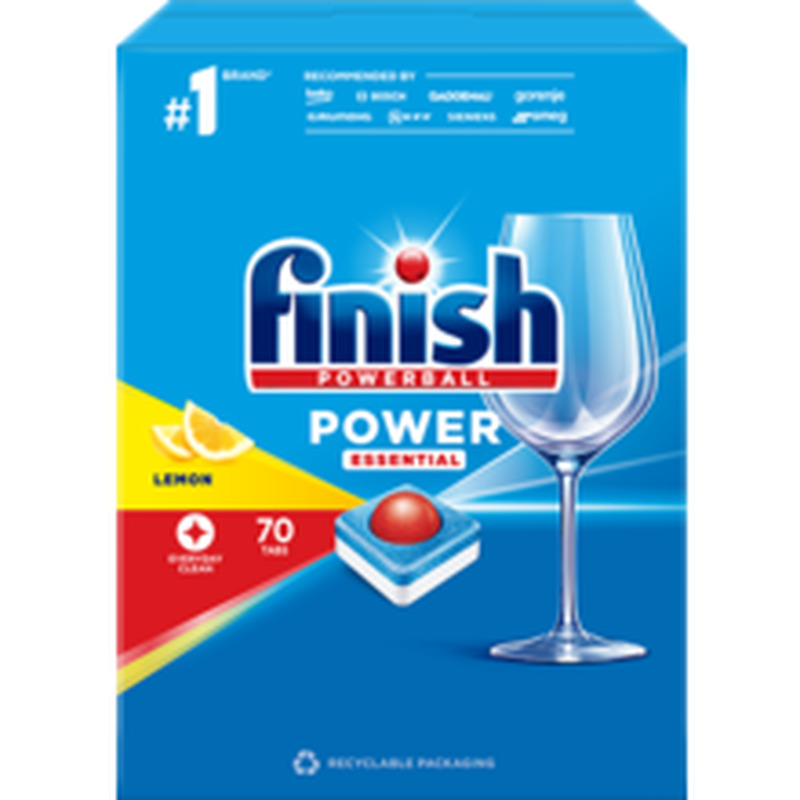Finish power essential nõudepesumasina tabletid lemon 70tk