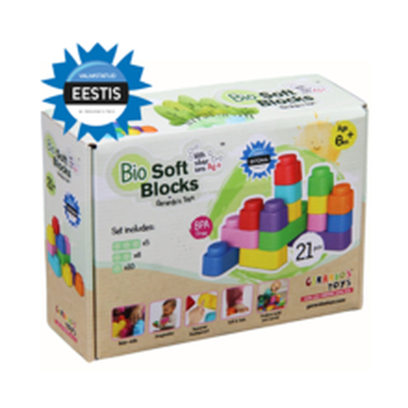 Gerardo's Toys Pehmete klotside komplekt 21 tk