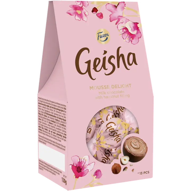 Fazer Geisha Mousse Delight kommikarp 130g