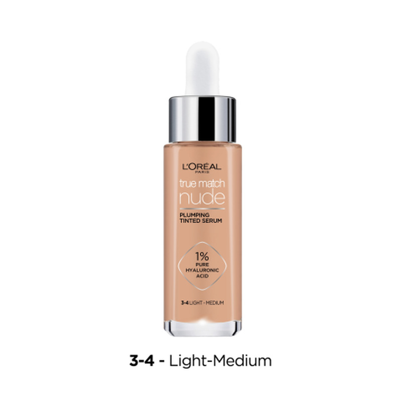 Jumestuskreem L’Oreal Paris Seerumiga True Match 3-4 Nude