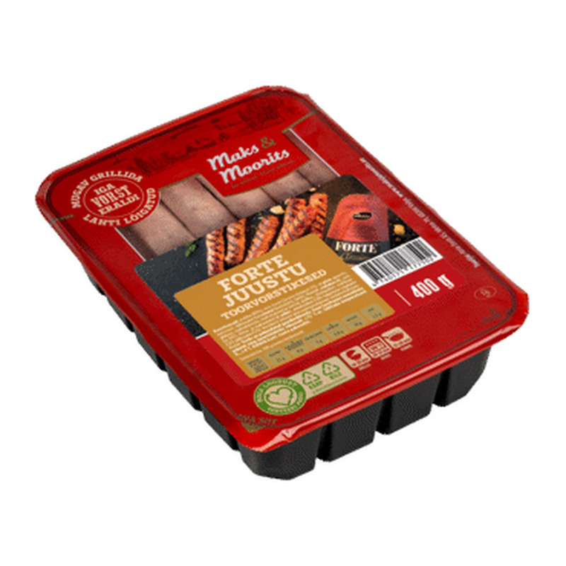 Toorvorstikesed Forte juustu M&M,400g