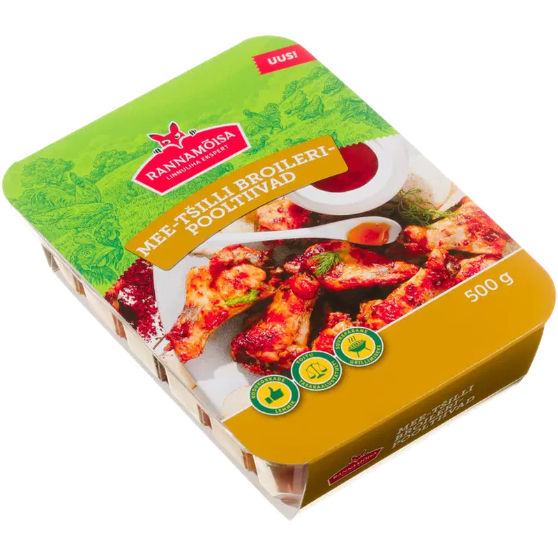 Rannamõisa Mee-tšilli broileripooltiivad 500g
