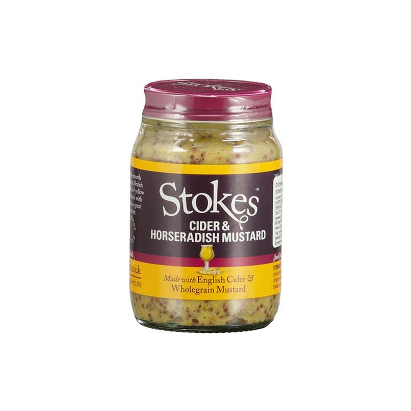 Siidri- ja mädarõika täistera sinep, STOKES, 185 g