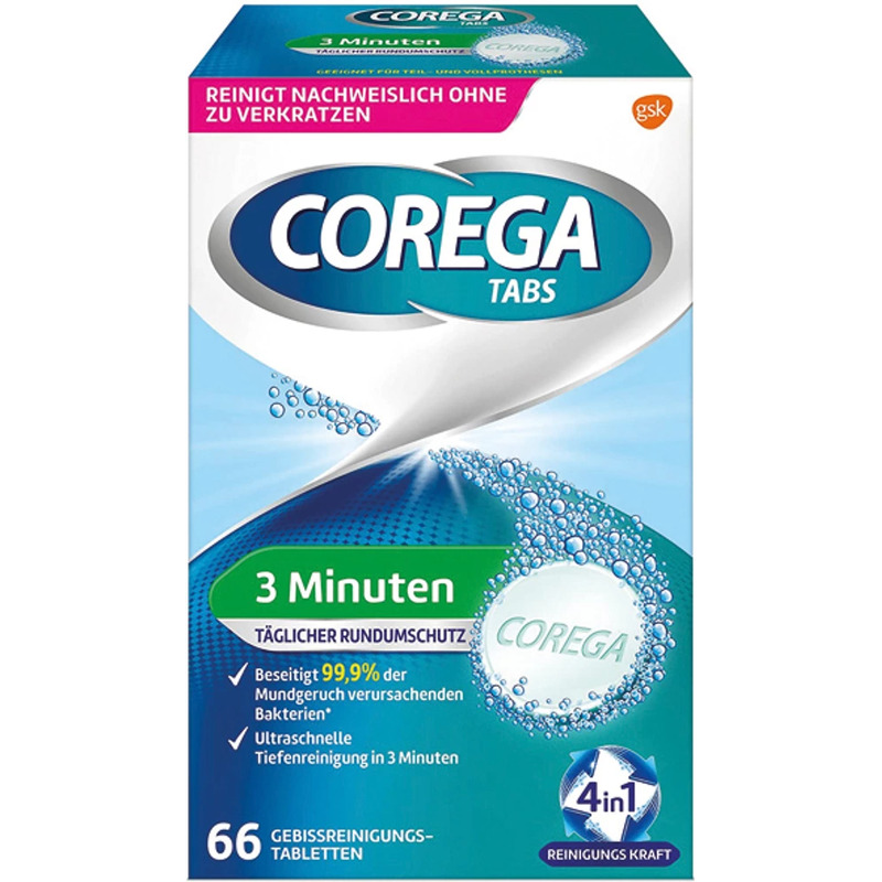 Corega tabletid proteeside puhastamiseks 66tk