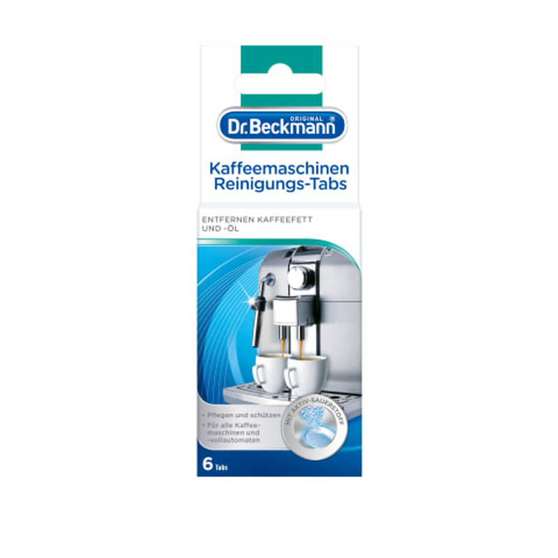 Kohvimasina puhastustabletid Dr. Beckmann 6tk