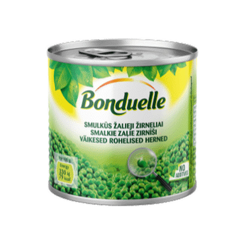 Väikesed rohelised herned BONDUELLE 400g