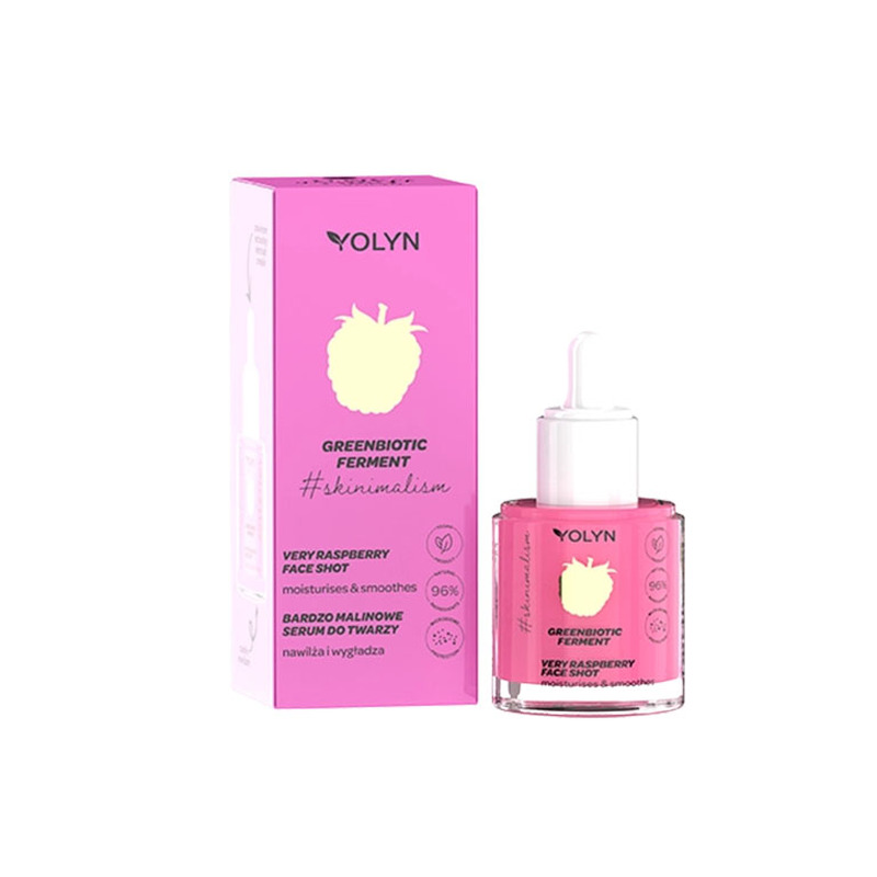 Niisutav näoseerum vaarikaekstraktiga, YOLYN, 20 ml