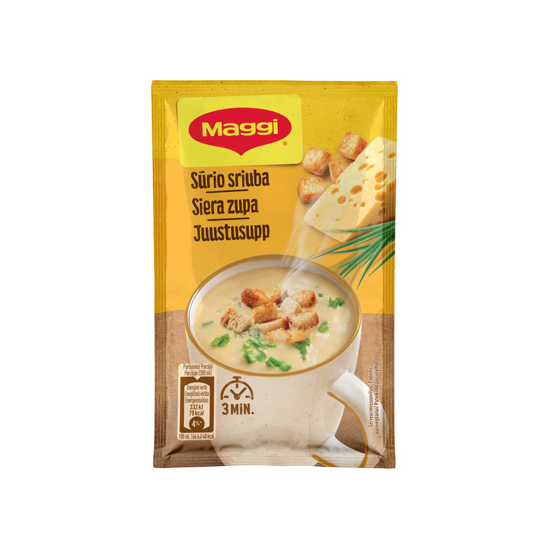 KAST 30tk! MAGGI® juustu kiirsupp krutoonidega 19g