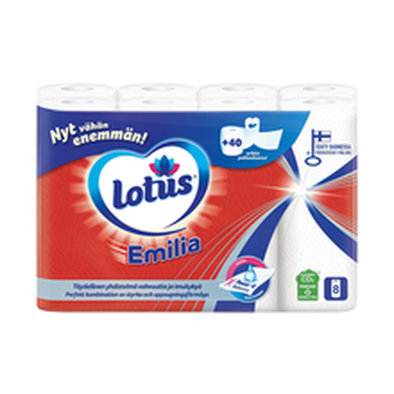 Lotus emilia majapidamispaber 8 rulli