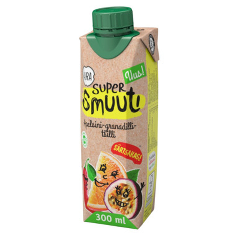 AURA Super smuuti apelsini-granadilli-tšilli 0,3l
