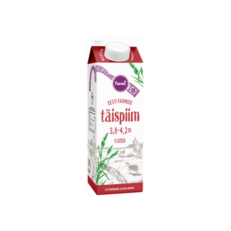 Täispiim FARMI 3,8-4,2%, 1L, 1 l