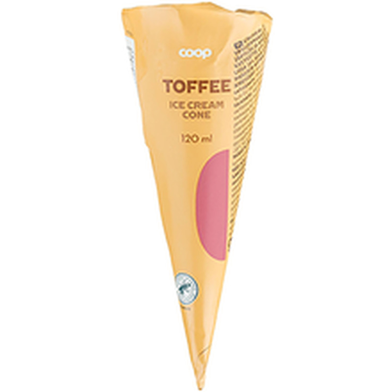 Coop Toffee koonusjäätis 69g