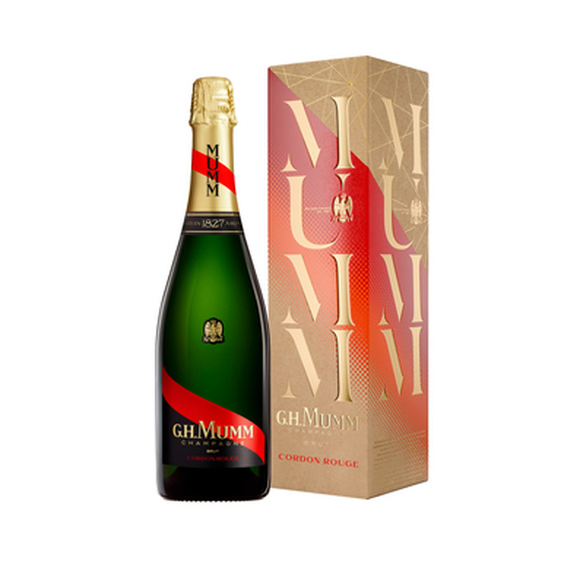 MUMM Champagne Cordon Rouge Brut 12,5% 75cl (kuiv, karbis)