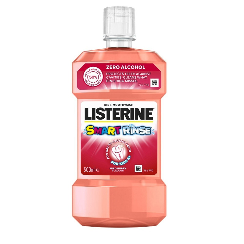 Suuvesi Smart Rinse Berry lastele, LISTERINE, 500ml