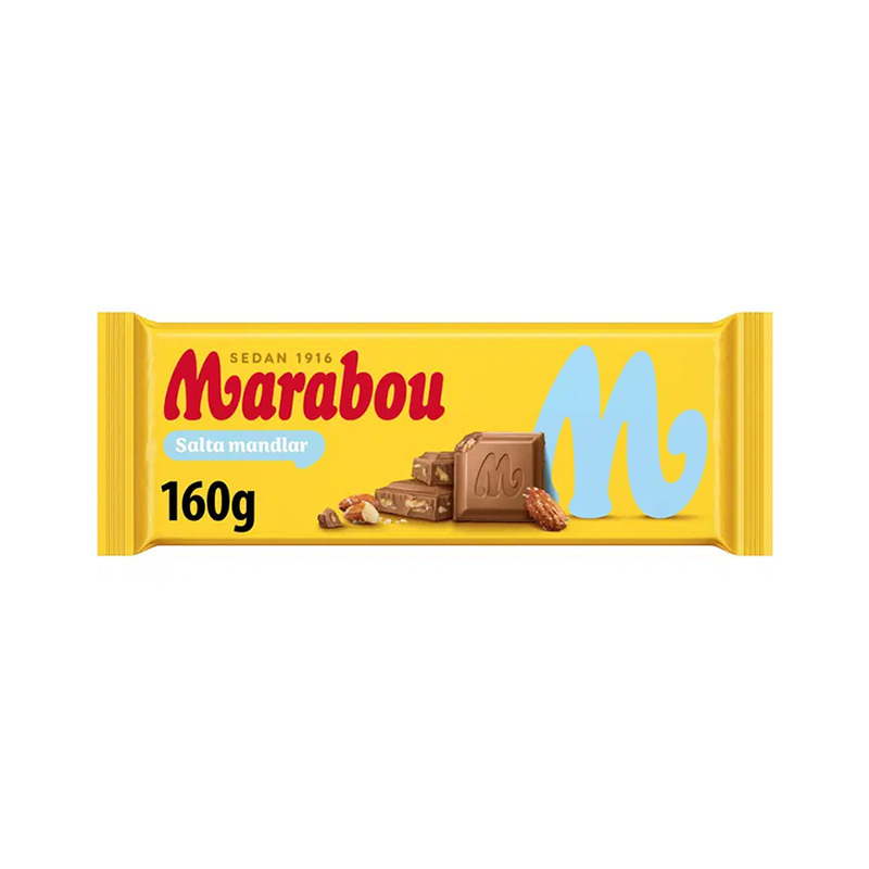 Piimašokolaad soolatud mandlitega Marabou 160g