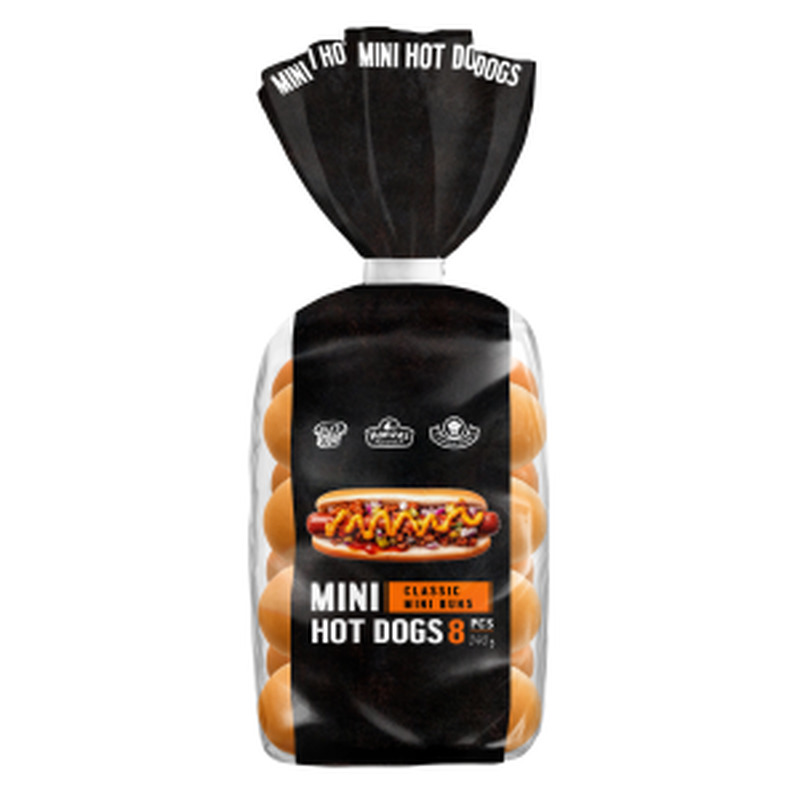 Mini Hot Dog 8tk 240g Leibur