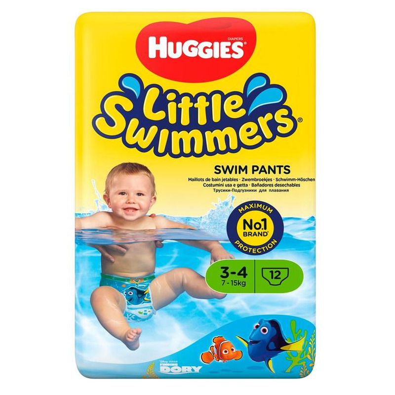 Mähkmed Little Swimmers S, HUGGIES, 7-15 kg/12 tk