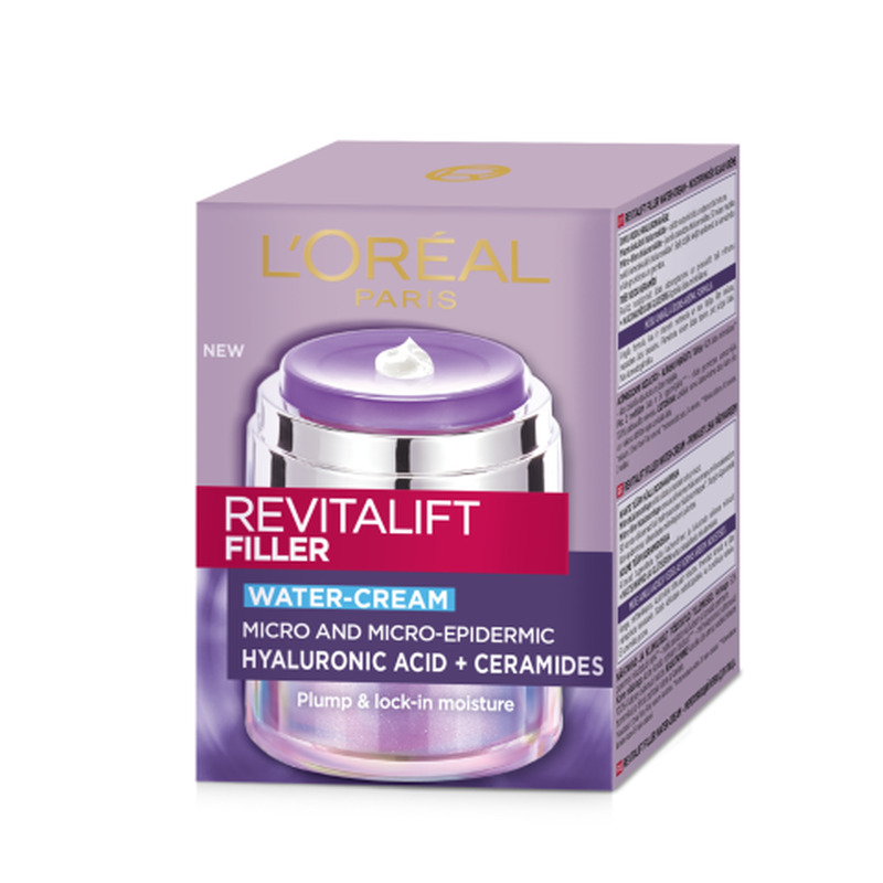 Näokreem Loreal Paris Revitalift Filler Water-Cream pinguldav 50ml