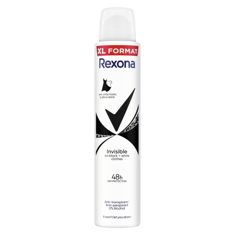 Deodorant Rexona Invisible Black&White 200ml