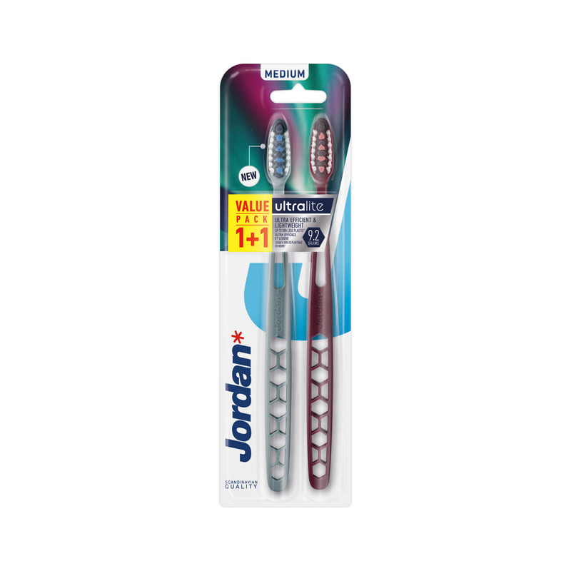 Hambahari Ultralite Medium 2-pakk, JORDAN, 2 tk