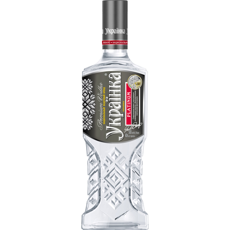 UKRAINKA Premium Platinum vodka 40% 50cl