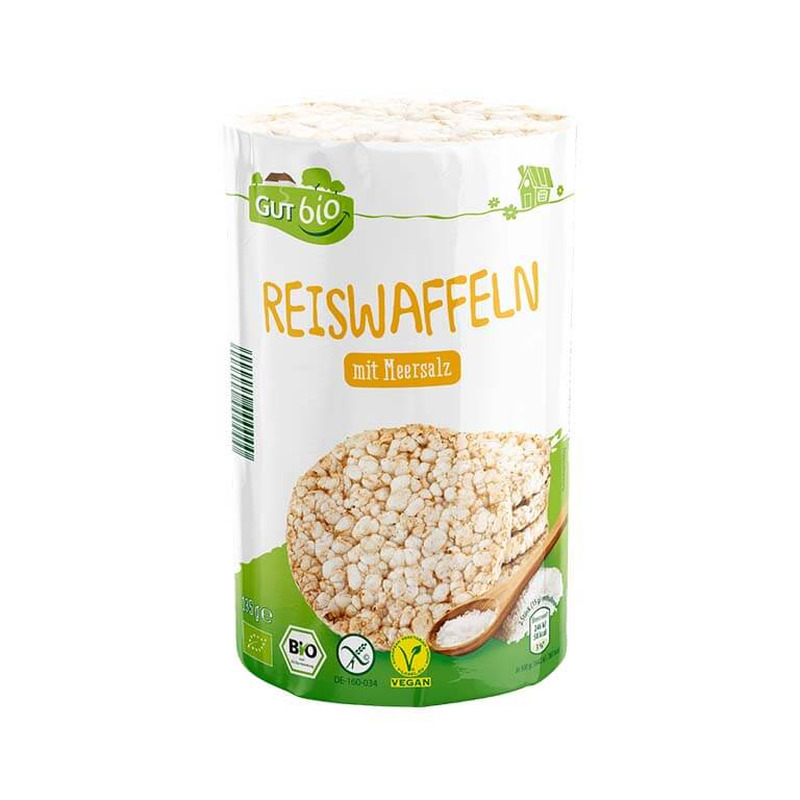 Maisivahvlid meresoolaga, GUTBIO, 130 g