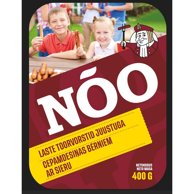 Nõo Laste Toorvorstid Juustuga 400g