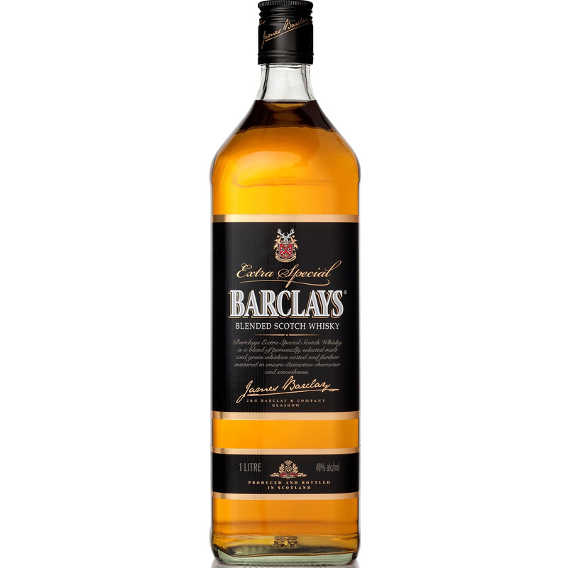 BARCLAYS Blended Scotch whisky 40% 100cl