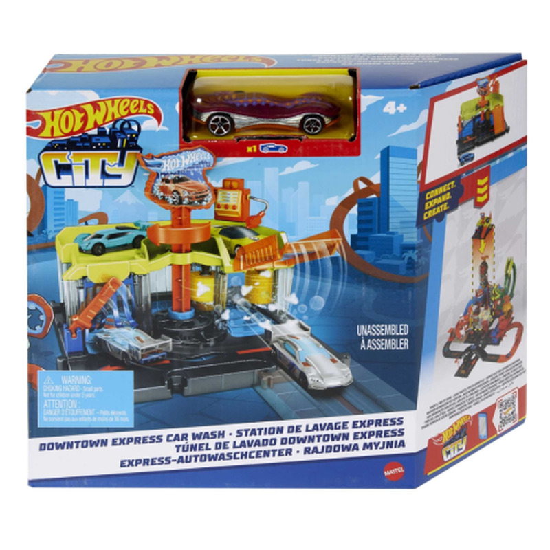 Mänguasi kesklinna ehituskomplekt Hot Wheels City
