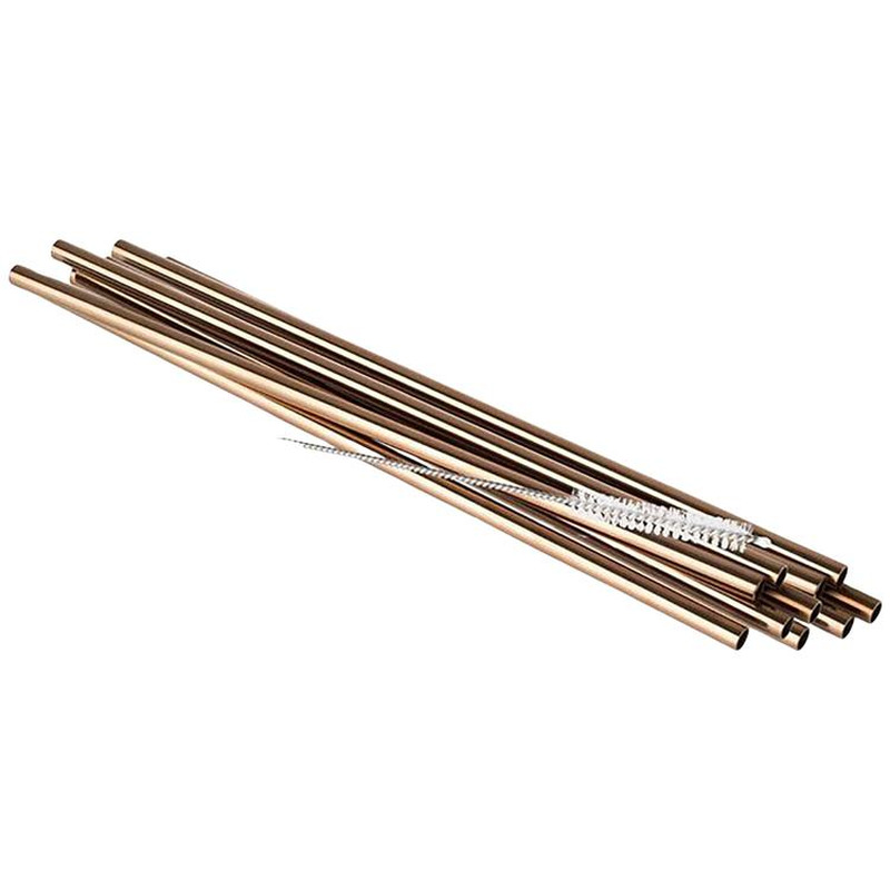 Joogikõrred 21,5 cm ø 8 mm 10 tk r/v teras + hari