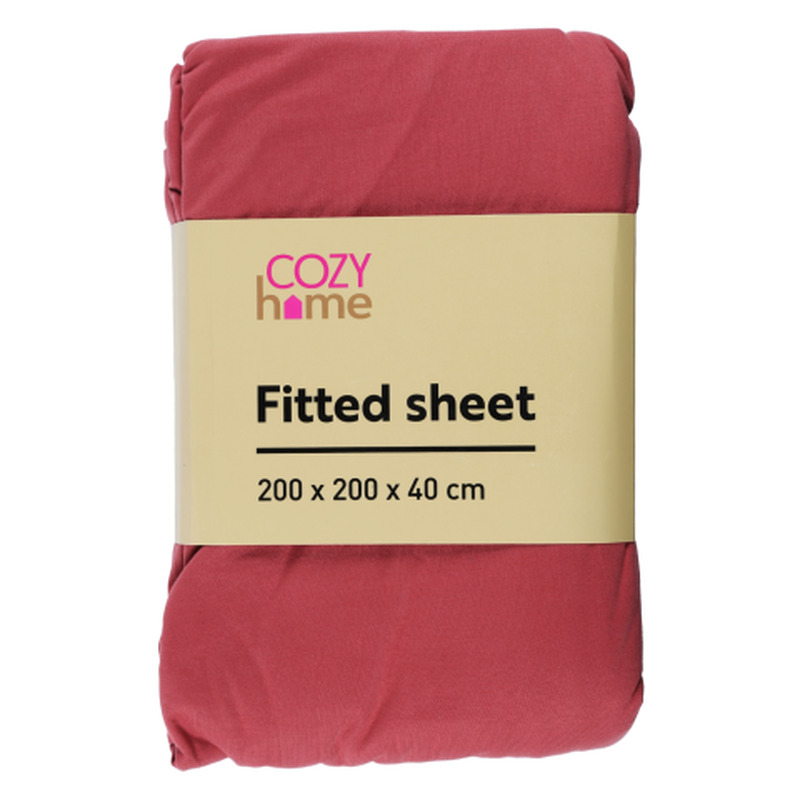 Kummiga voodilina Cozy home 200x200x40cm SS25