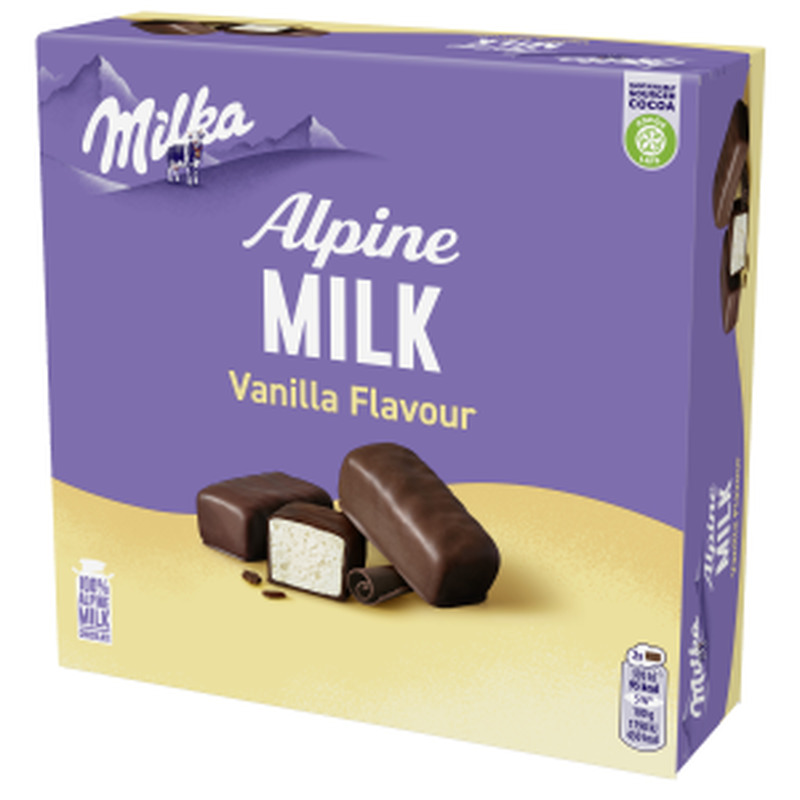 Milka Alpine Milk Vanilla k.karp 330g