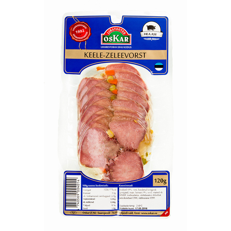 Keele-zeleevorst, OSKAR, 120 g