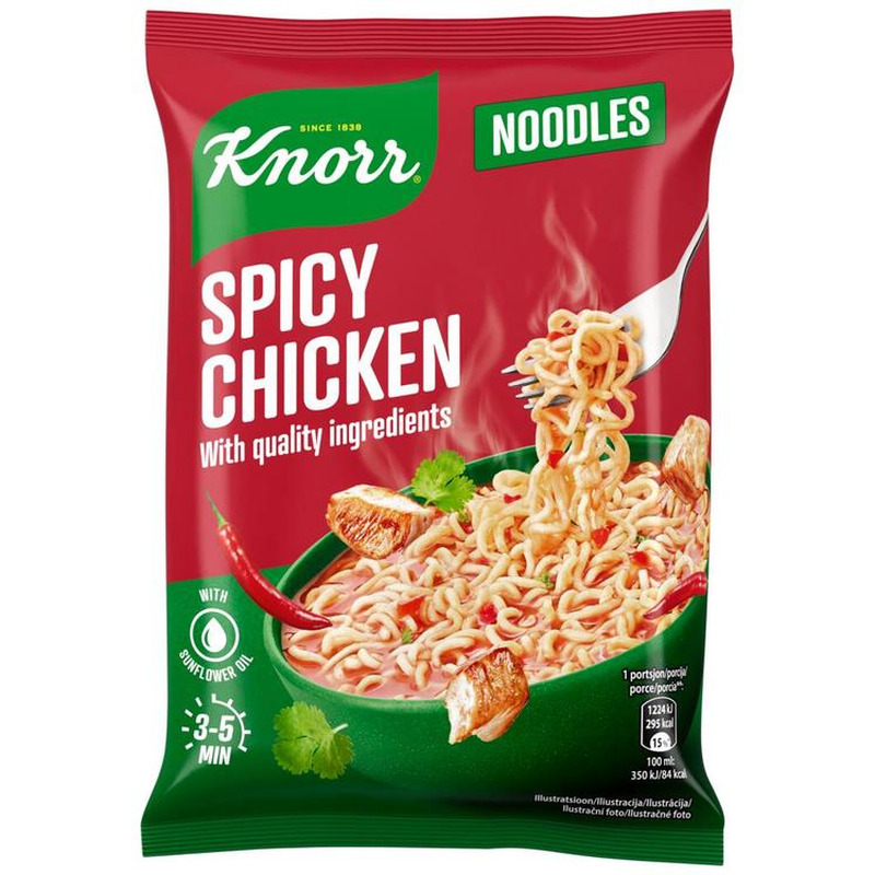 Knorr kiirnuudlid vürtsikad kanamaitselised 63g