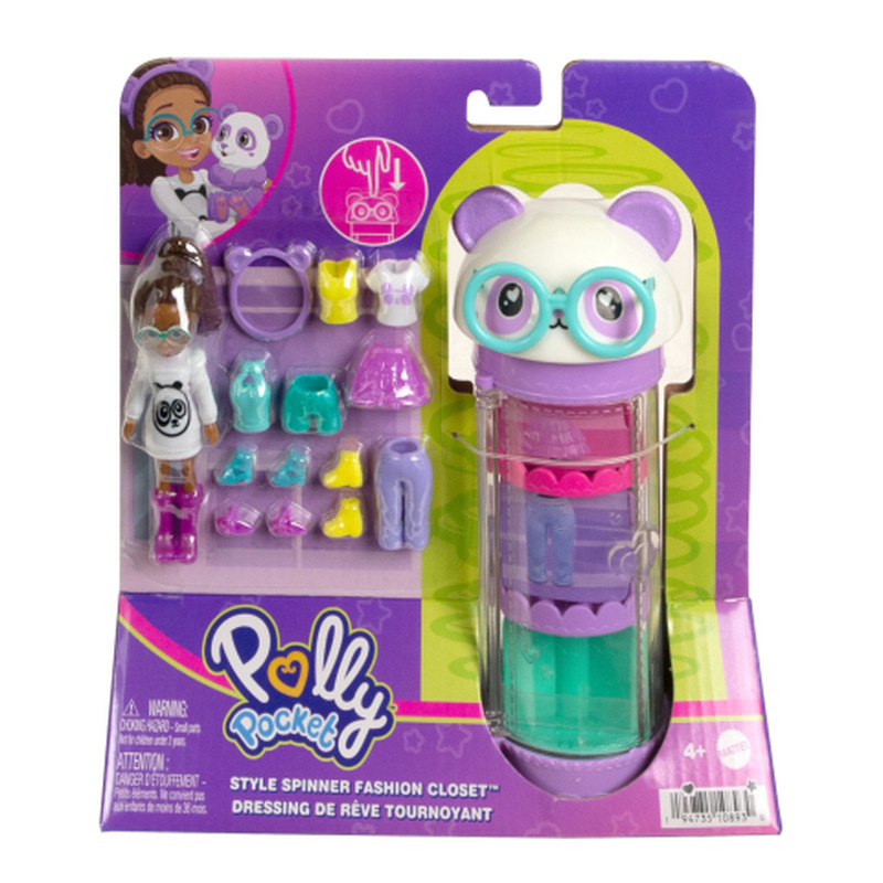 Mänguasi Polly Pocket pöörleva riidekapi komplekt