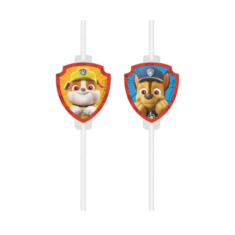 Paber kõrred "Paw Patrol" 4tk