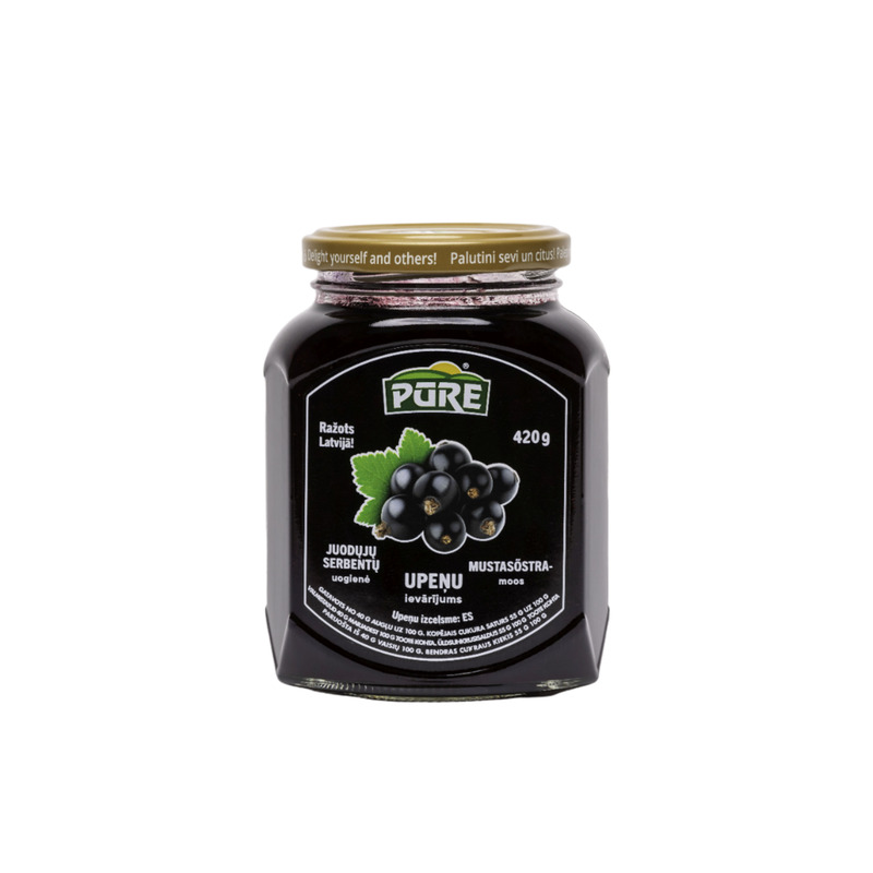 PURE Mustasõstramoos 420g