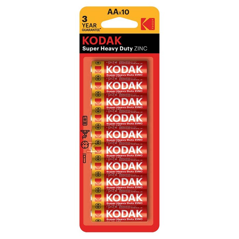 Patareid AA süsinik-tsink, KODAK, 10 tk