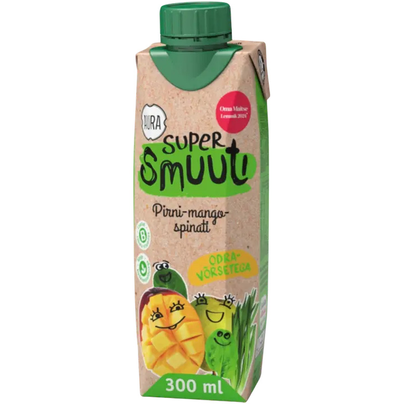 Aura Supersmuuti pirni-mango-spinati 300 ml