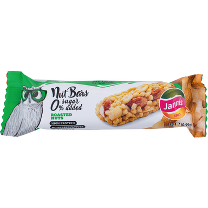 JANNIS Pähklisnäkk röstitud pähklid 28g vegan