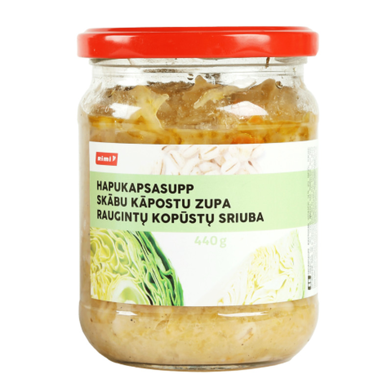Hapukapsasupp Rimi 440g