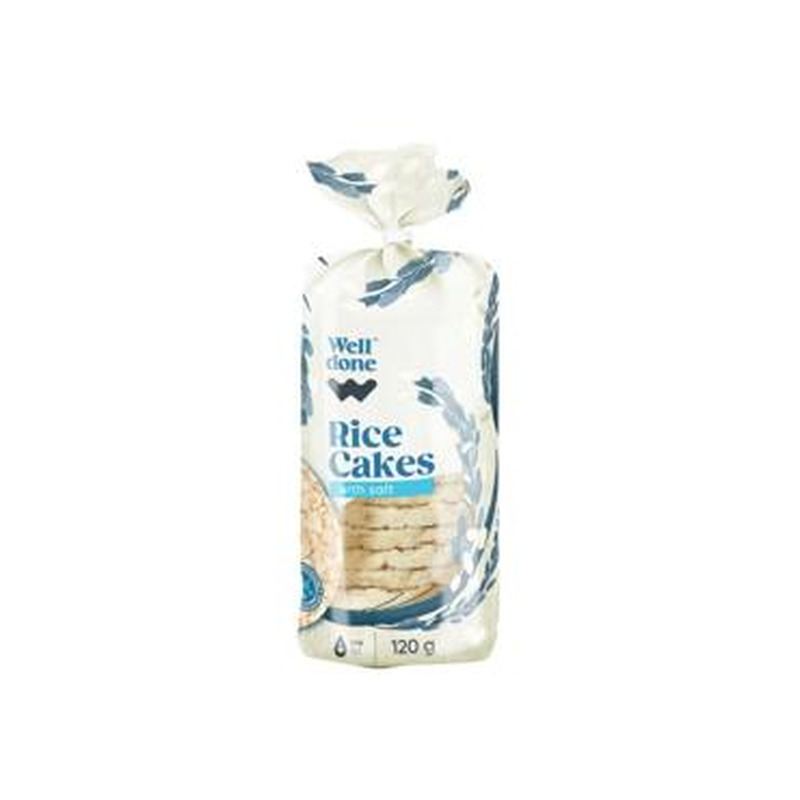 Riisivahvlid soolaga WELL DONE 120g