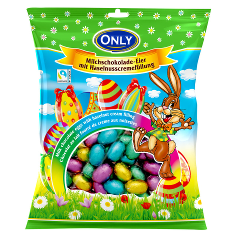 Piimašokolaadimunad pähklitega Only 400g