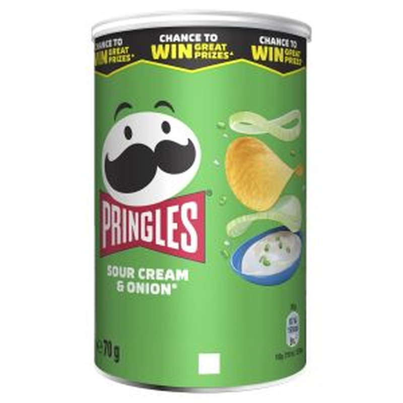 Kartulikrõpsud hapukoore-sibula, PRINGLES, 70 g
