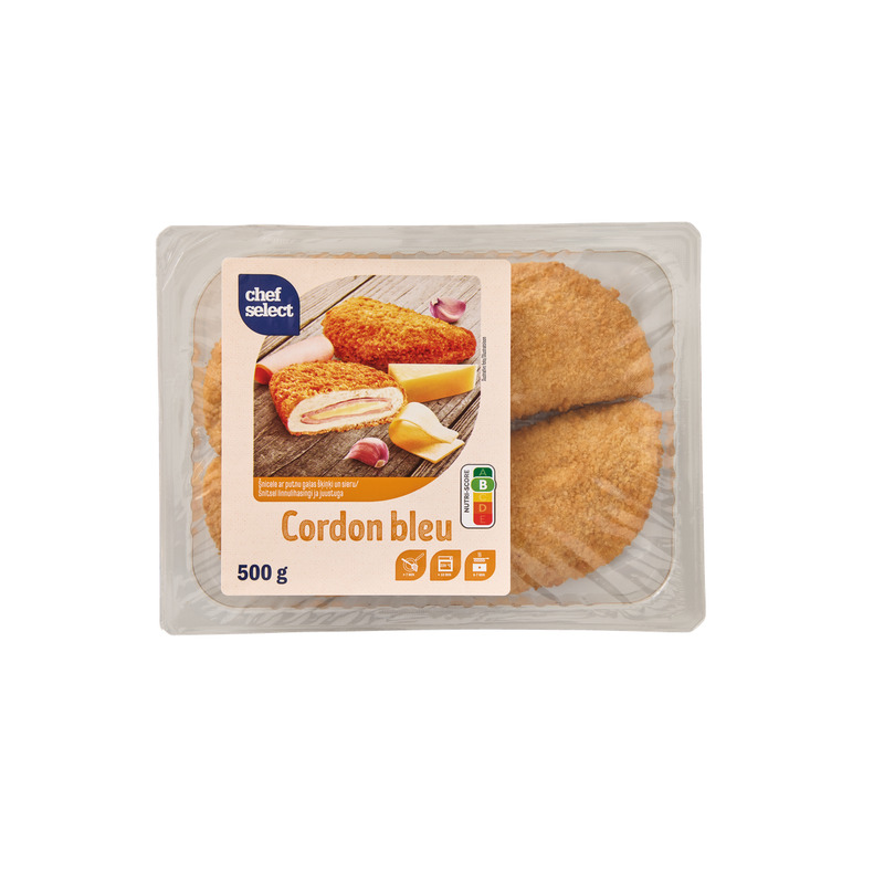 Cordon Bleu paneeritud linnulihašnitsel