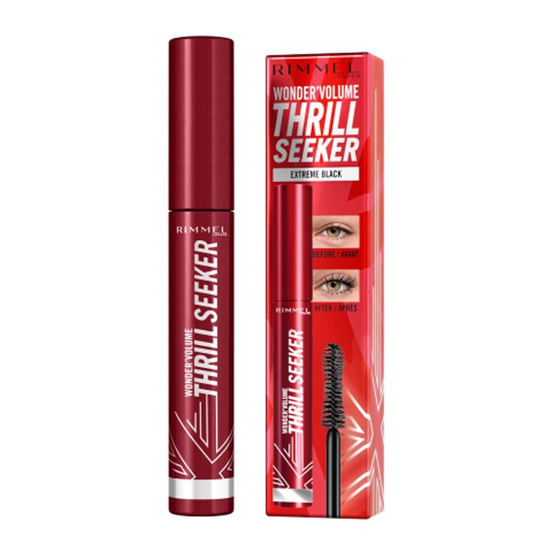Ripsmetušš Rimmel Wonder'Volume Thrill Seeker 01 Extreme Black
