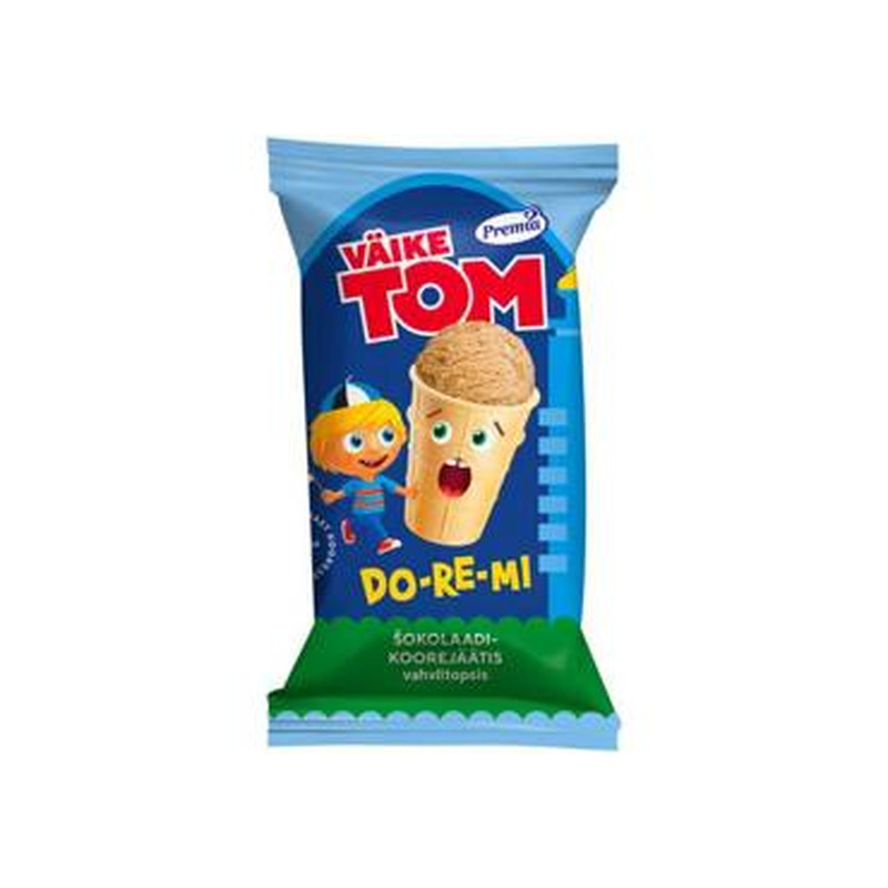 Jäätis Do-re-mi šok.VÄIKE TOM tops, 65g