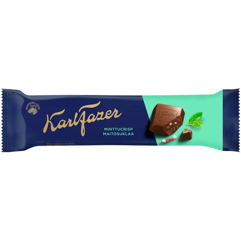 Fazer piparmünditükkidega piimašokolaad 37g