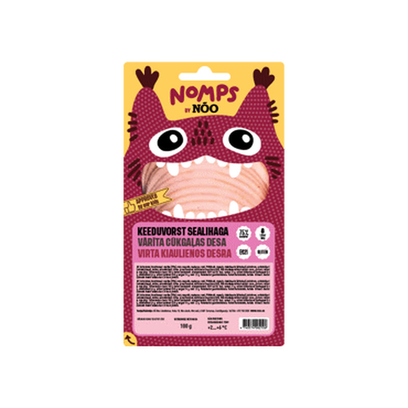 Keeduvorst sealihaga Nomps NÕO,100g viil